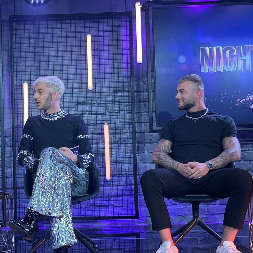 Vanessa Brahimi, Sam Dylan und Serkan Yavuz in der Reality-Talkshow "Nightfever"