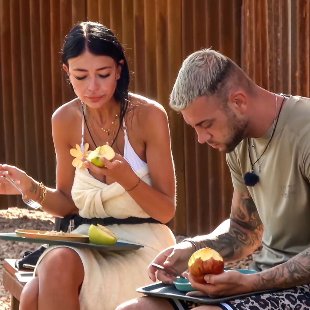 Vanessa Brahimi und Serkan Yavuz in "Das große Promi-Büßen"