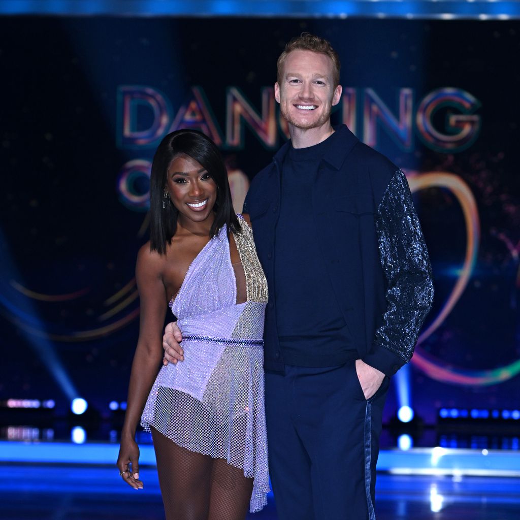 Vanessa James und Greg Rutherford bei "Dancing On Ice" in London