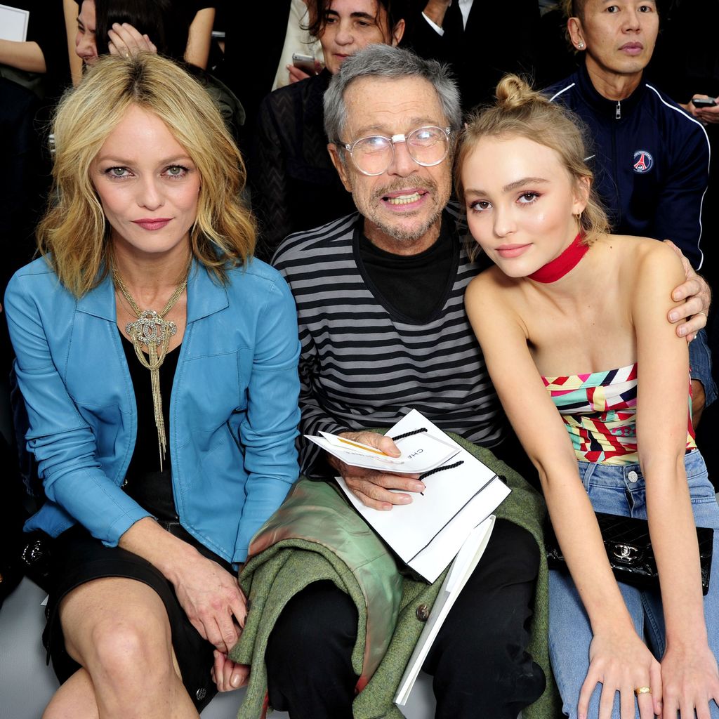 Vanessa Paradis, Jean Paul Goude & Lily-Rose Depp bei der Paris Fashion Week