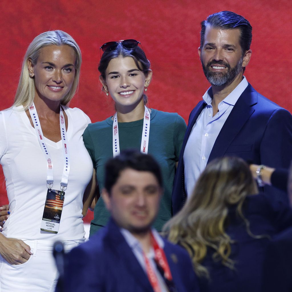 Vanessa Trump, Kai Trump und Donald Trump Jr. im Juli 2024