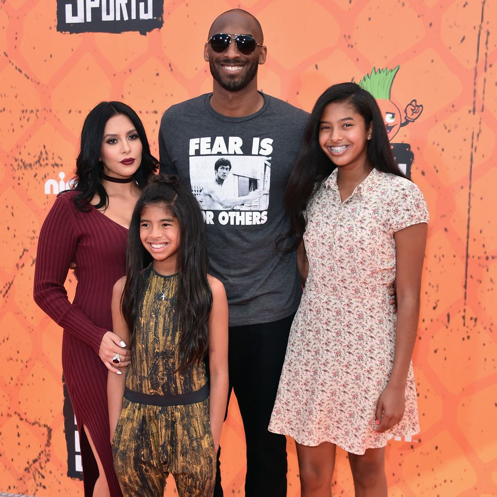 Vanessa und Kobe Bryant mit ihren Töchtern Gianna und Natalia (r.), Juli 2016