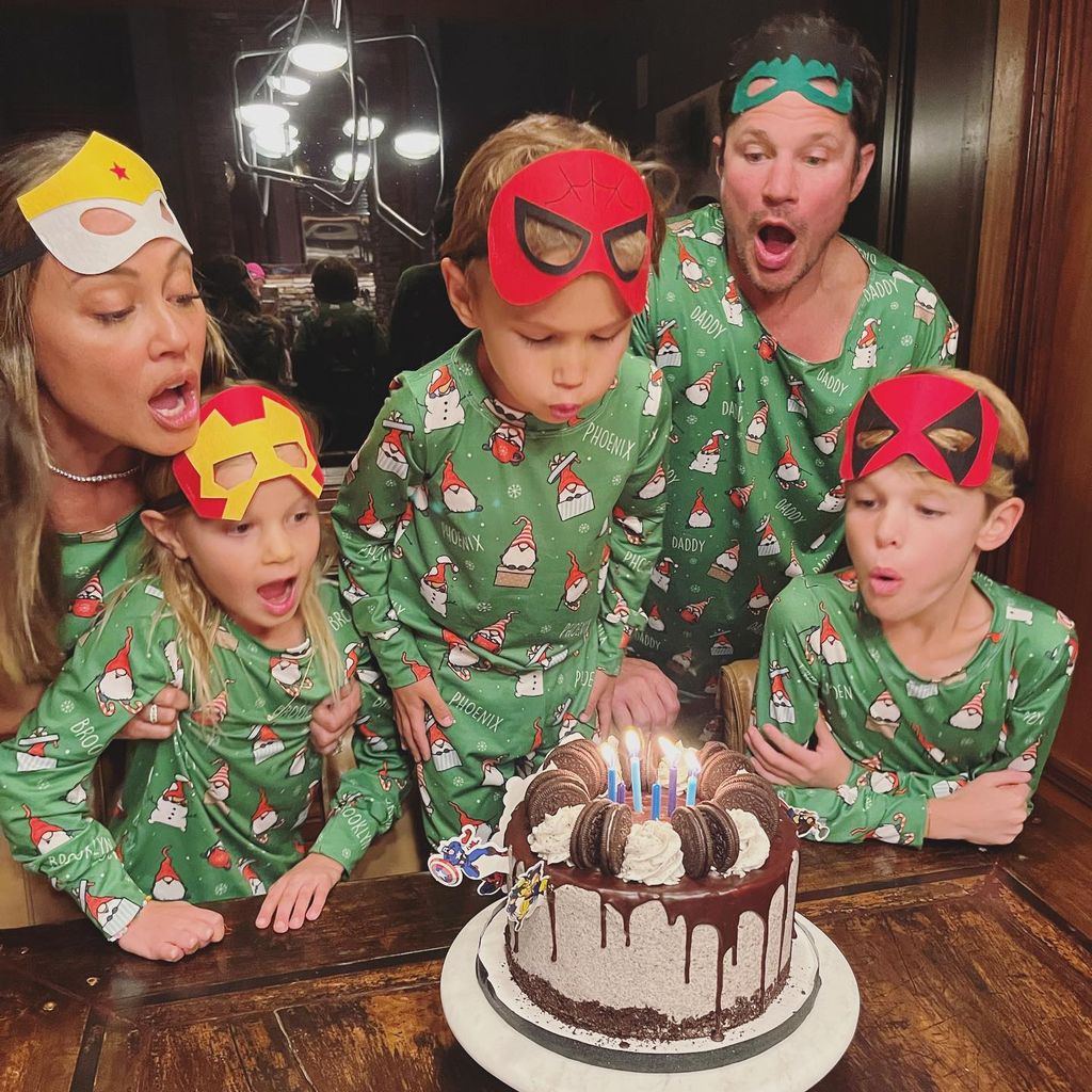 Vanessa und Nick Lachey mit ihren Kindern