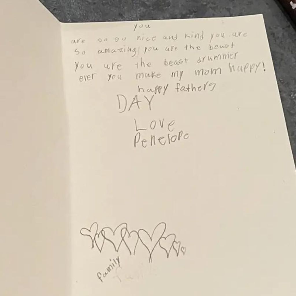 Vatertagskarte von Penelope Disick an Travis Barker