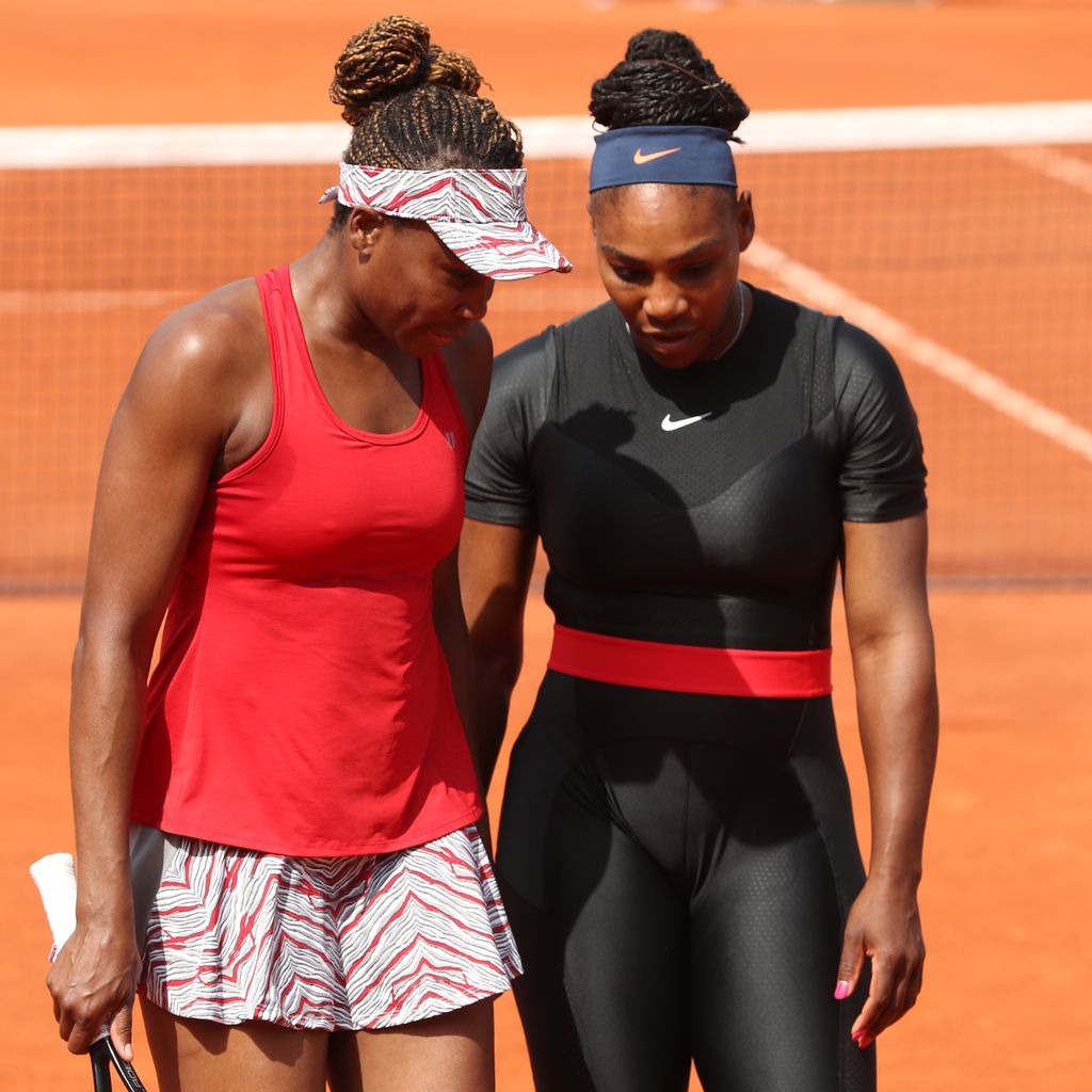 Venus und Serena Williams bei den French Open 2018