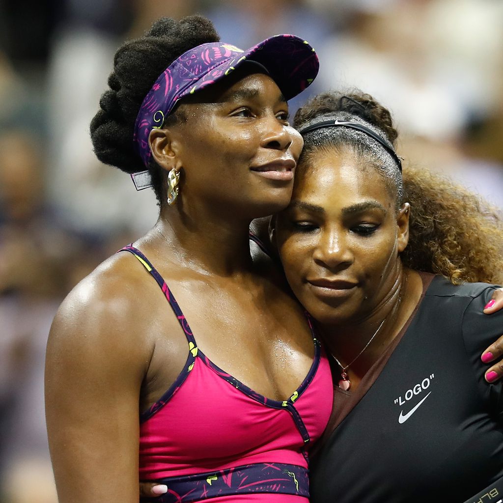 Venus Williams und Serena Williams bei den US-Open 2018