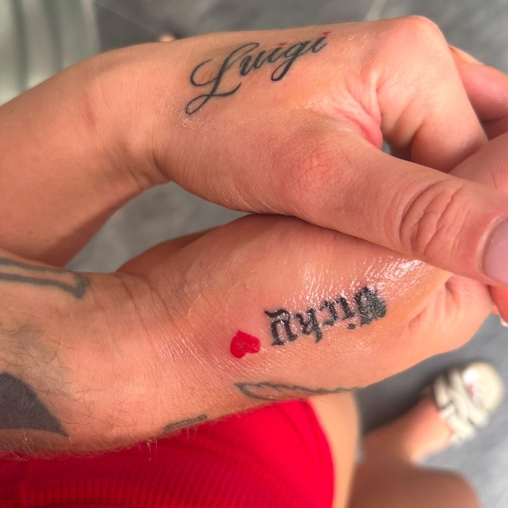 Vicky und Gigi Birofios Partnertattoo
