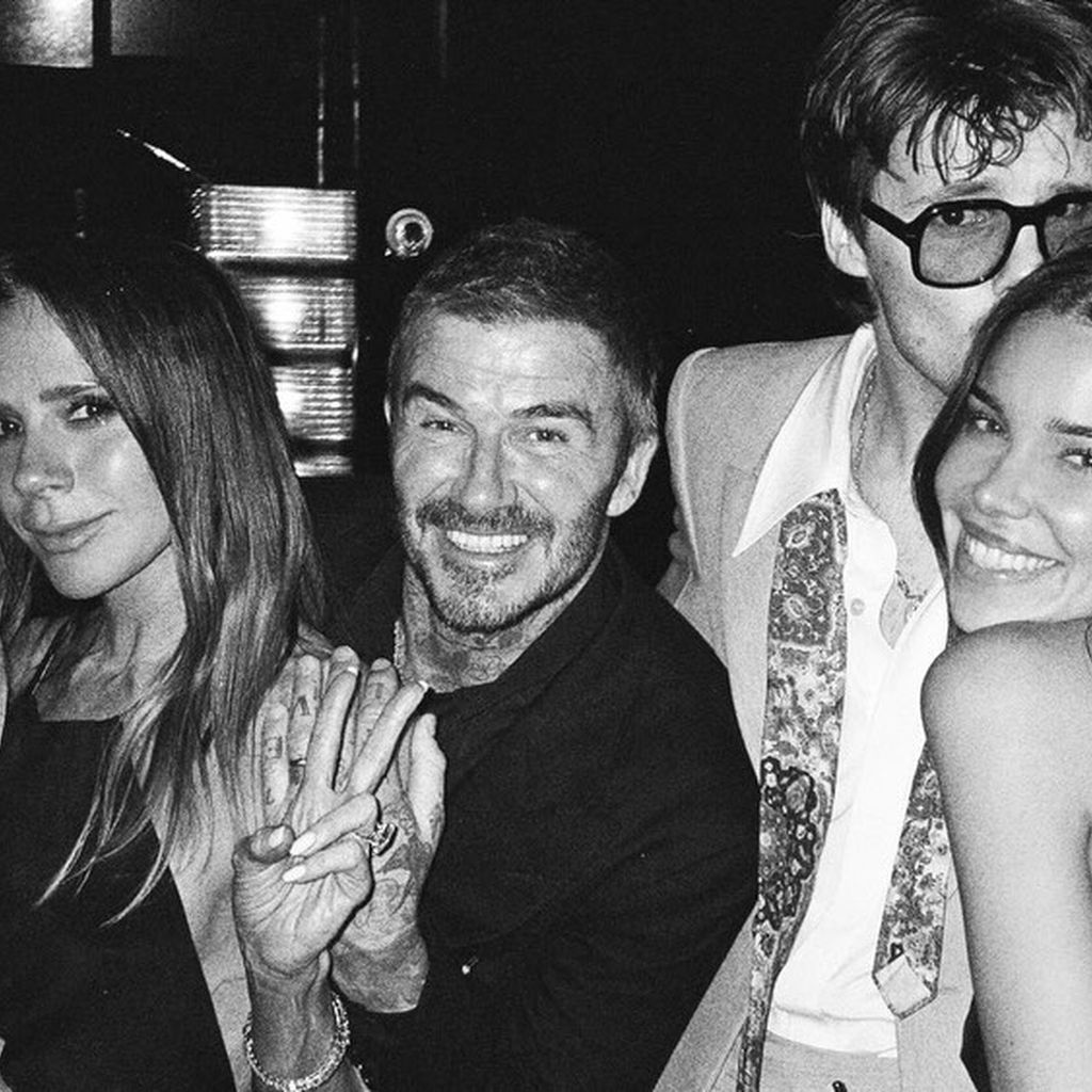 Victoria, David und Cruz Beckham mit Jackie Apostel, Februar 2026