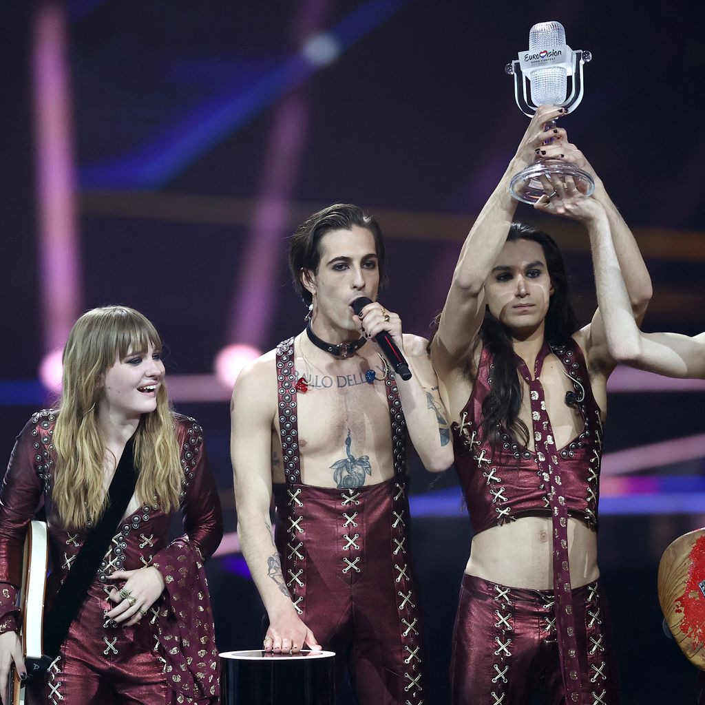 Victoria De Angelis, Damiano David, Ethan Torchio und Thomas Raggi von Måneskin
