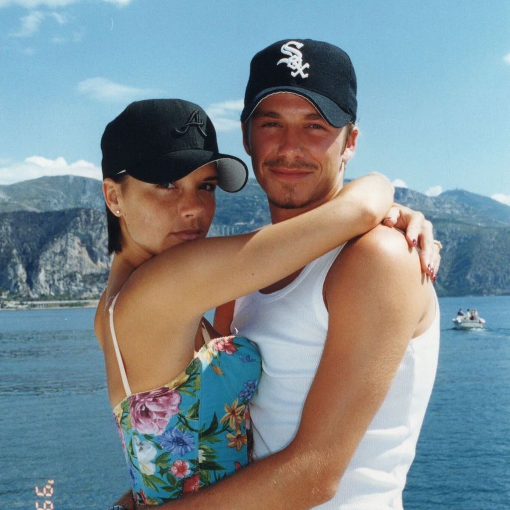 Victoria und David Beckham, August 1999