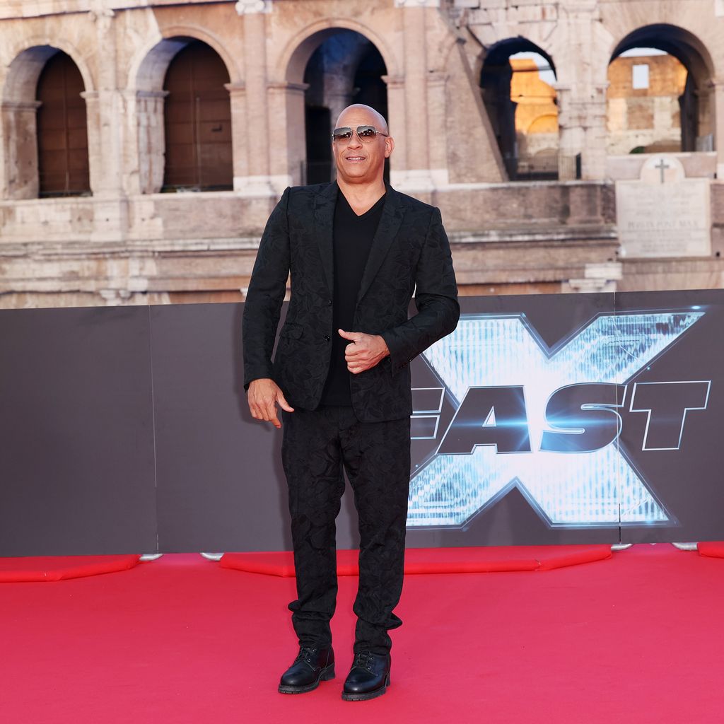 Vin Diesel auf dem roten Teppich in Rom 2023