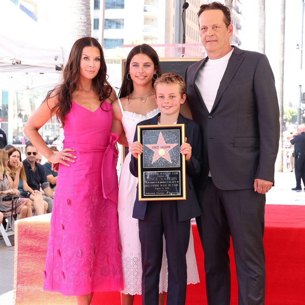 Schauspieler Vince Vaughn mit seiner Familie