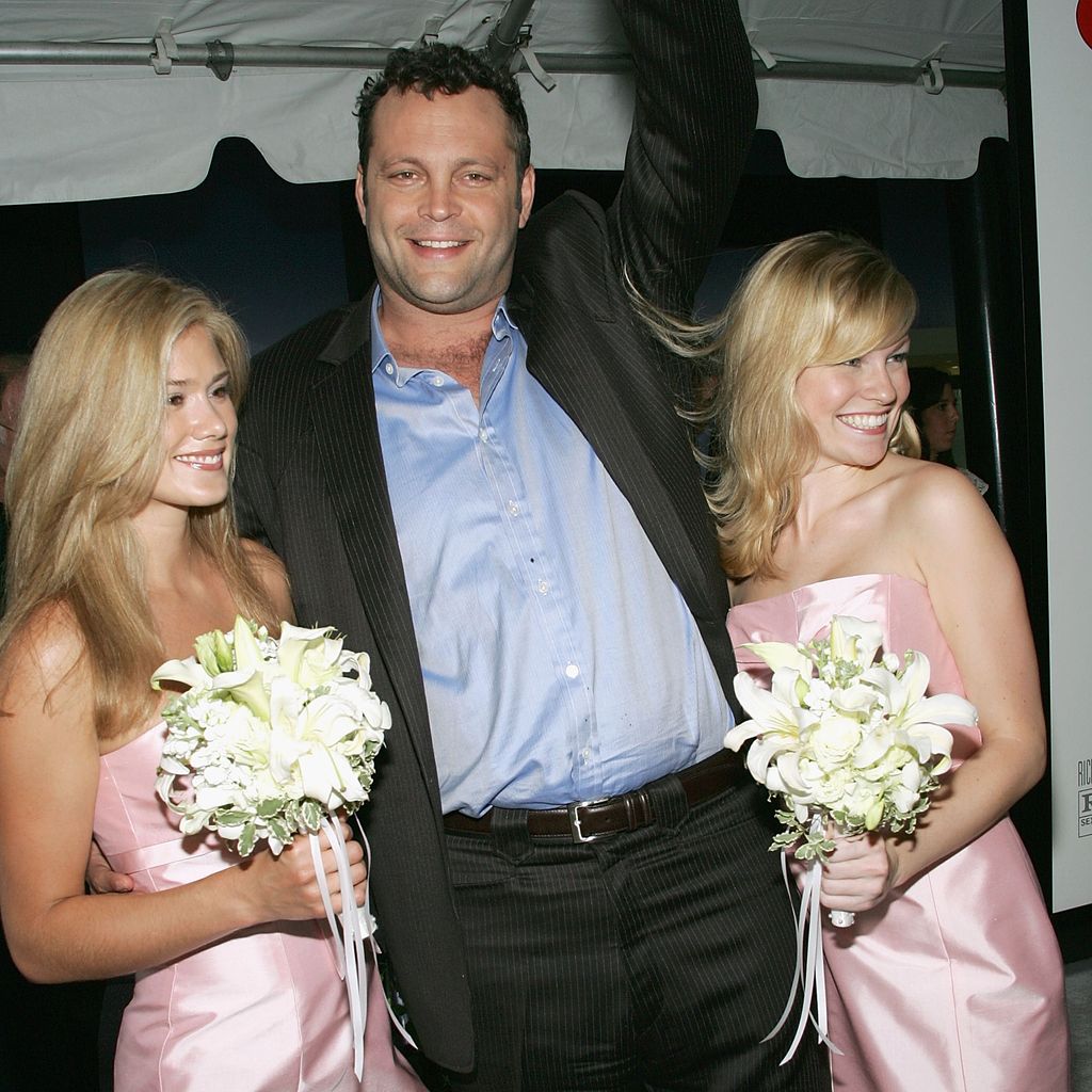 Vince Vaughn und seine "Die Hochzeits-Crasher"-Kolleginnen im Jahr 2005