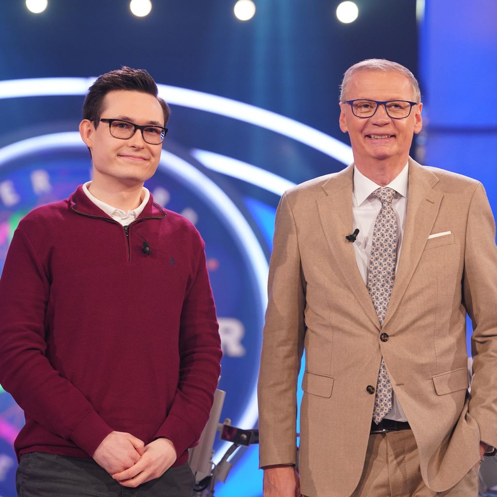 Vincent Eiselt und Günther Jauch bei "Wer wird Millionär?"