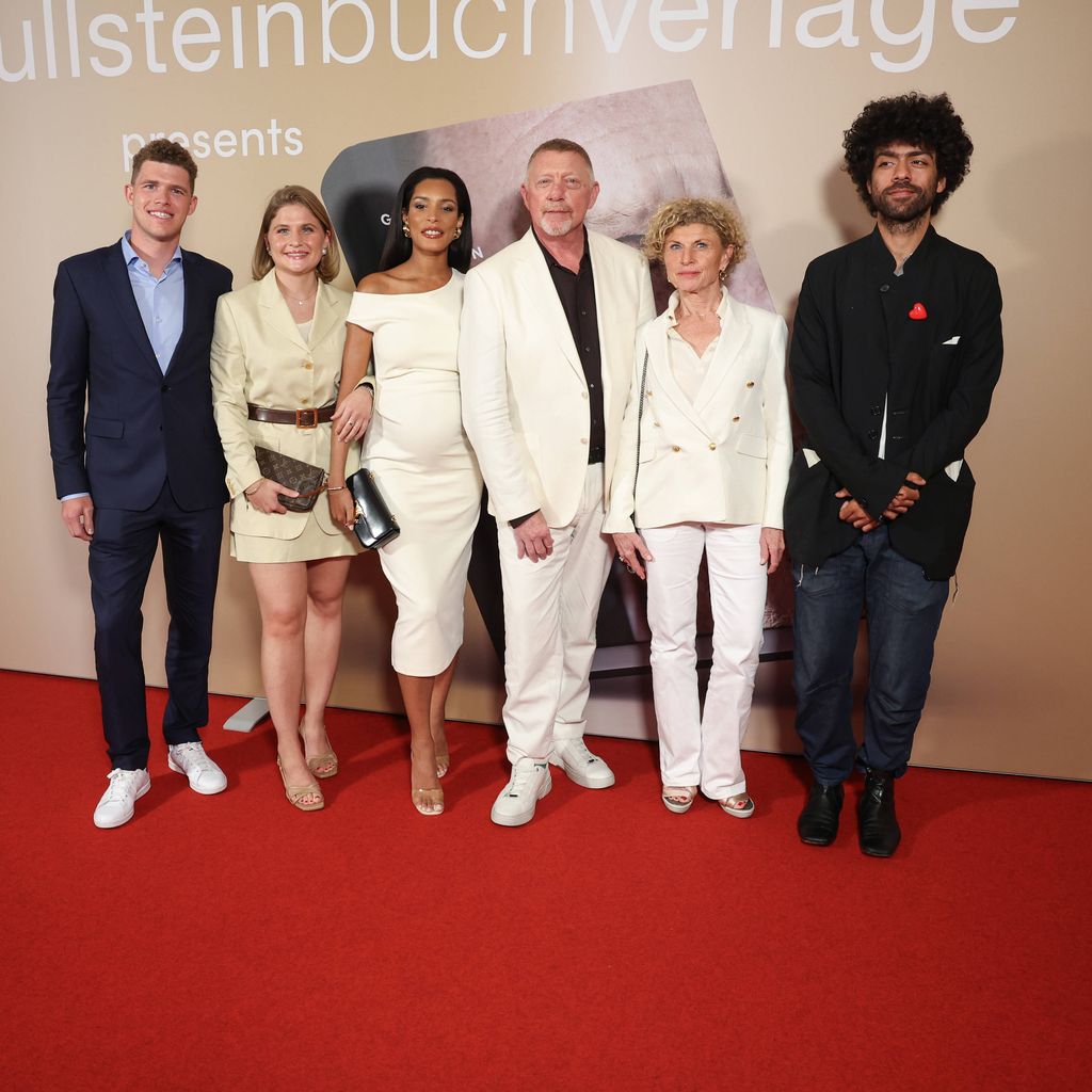 Vincent und Carla Becker-Schorp, Lilian, Boris Becker, Sabine Becker-Schorp, Noah Becker