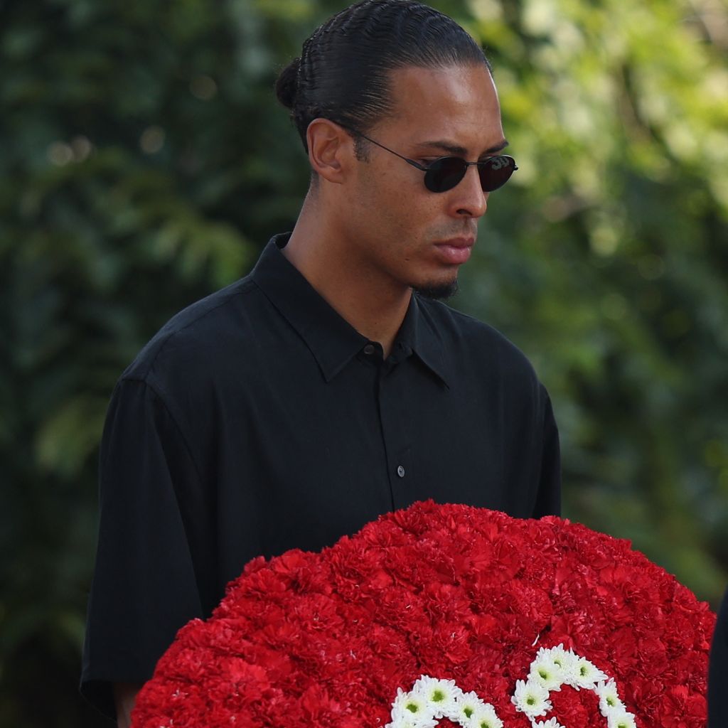 Virgil van Dijk bei der Beerdigung von Diogo Jota, Juli 2025