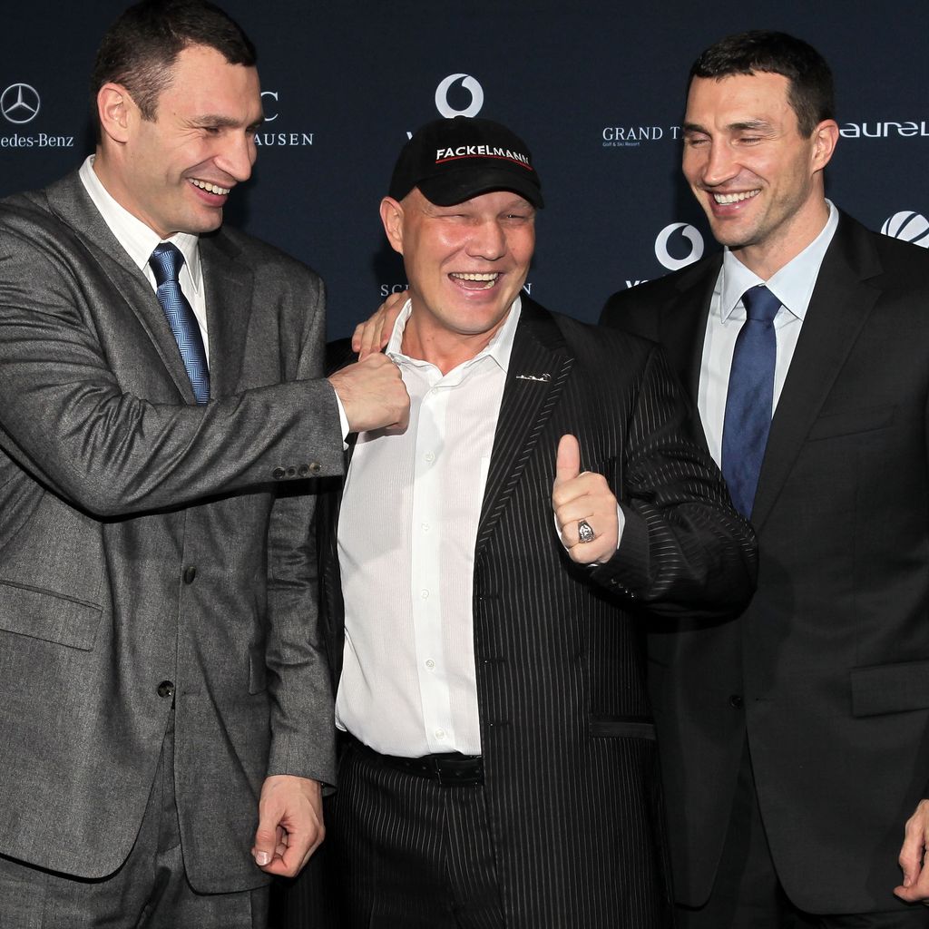 Vitali Klitschko, Axel Schulz und Wladimir Klitschko in Kitzbühel 2010
