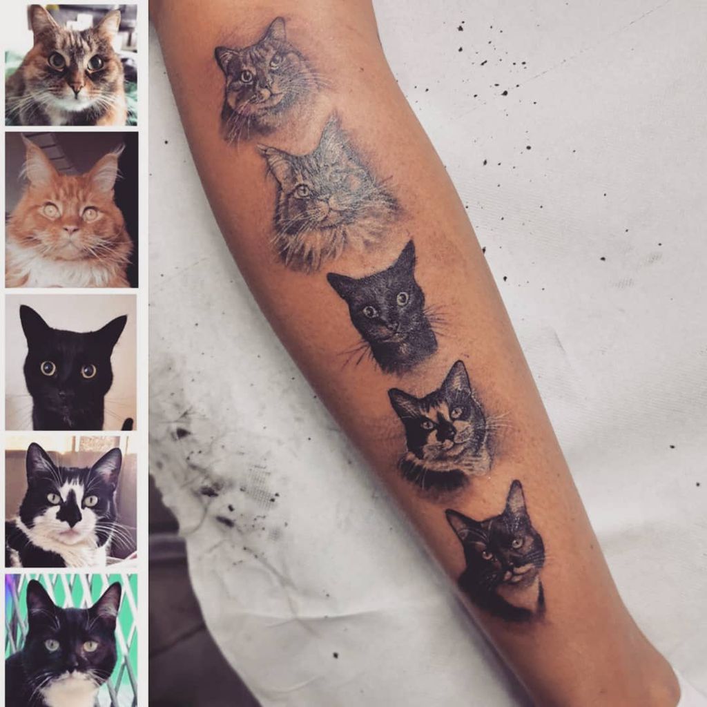 Vivien Michallas Katzen-Tattoo