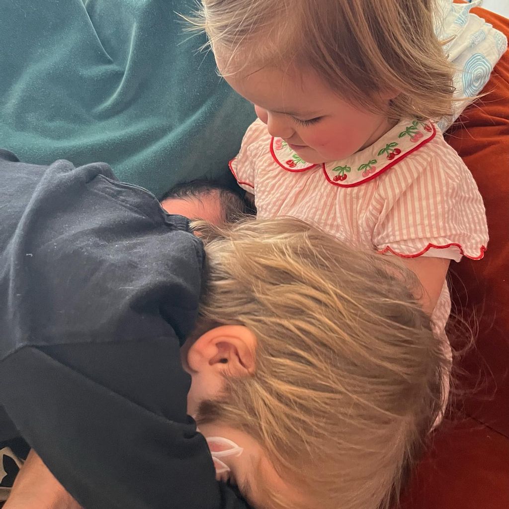 Vogue Williams Kinder Theodore und Gigi mit ihrem Bruder