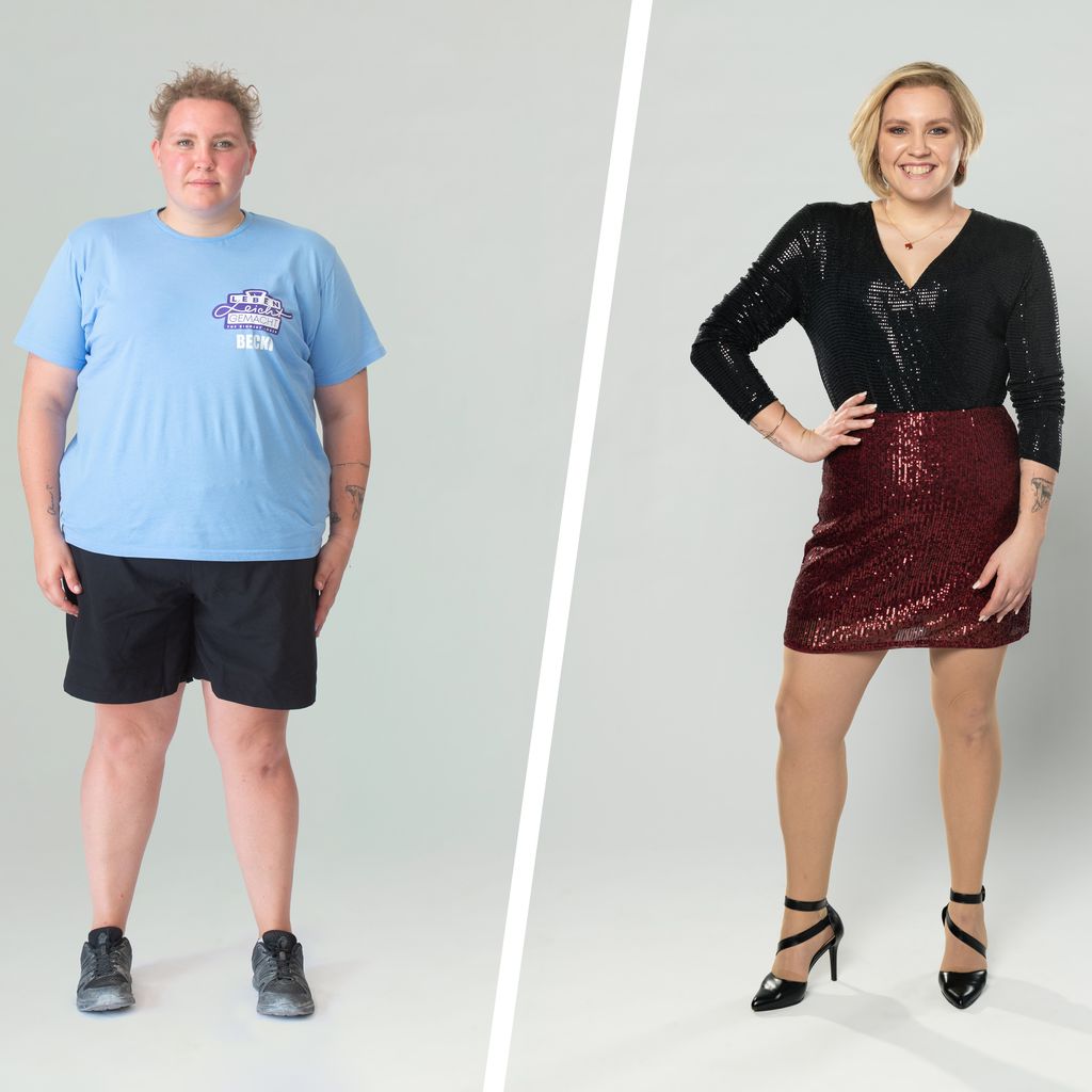 Vorher-Nachher-Foto von "Leben leicht gemacht"-Becki