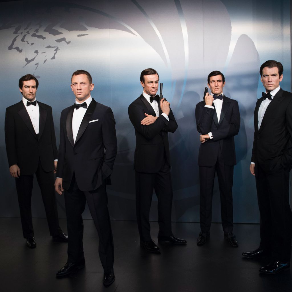 Wachsfiguren der James-Bond-Darsteller im Berliner Madame Tussauds