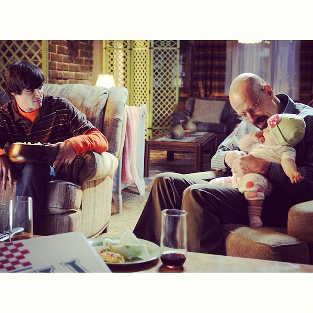 Walter Jr., Walter und Holly White im Familienhaus aus "Breaking Bad"