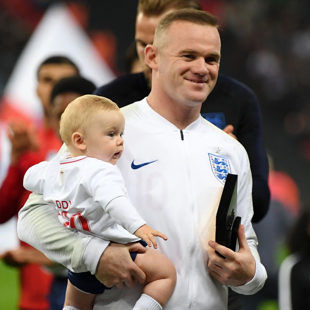 Wayne Rooney und sein Sohn, November 2018