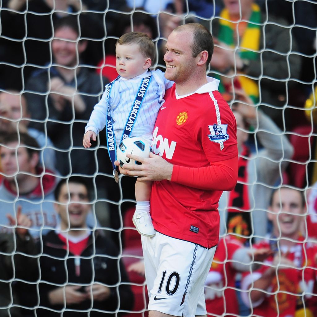 Wayne Rooney und sein Sohn Kai, Mai 2011