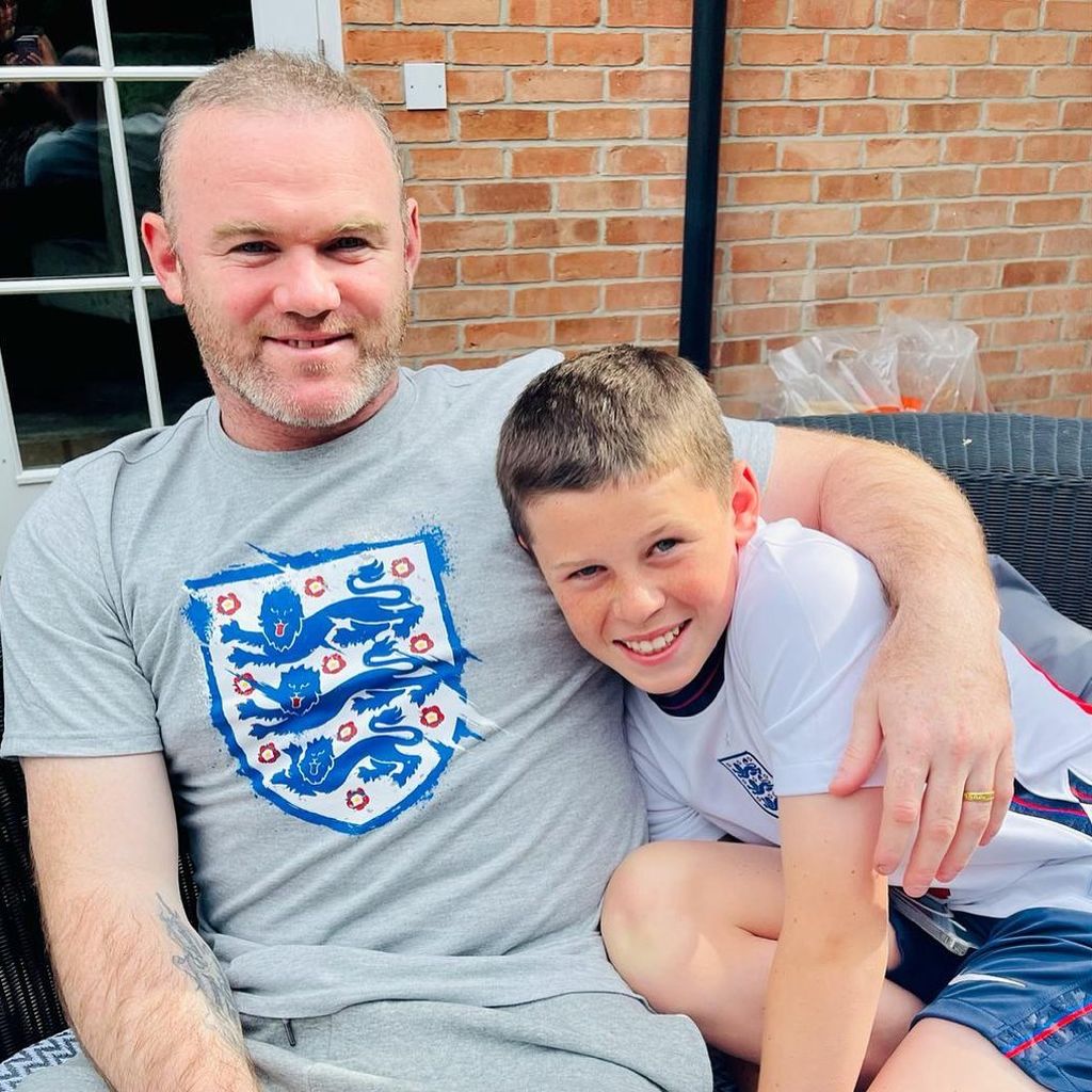 Wayne Rooney und sein Sohn, 2021