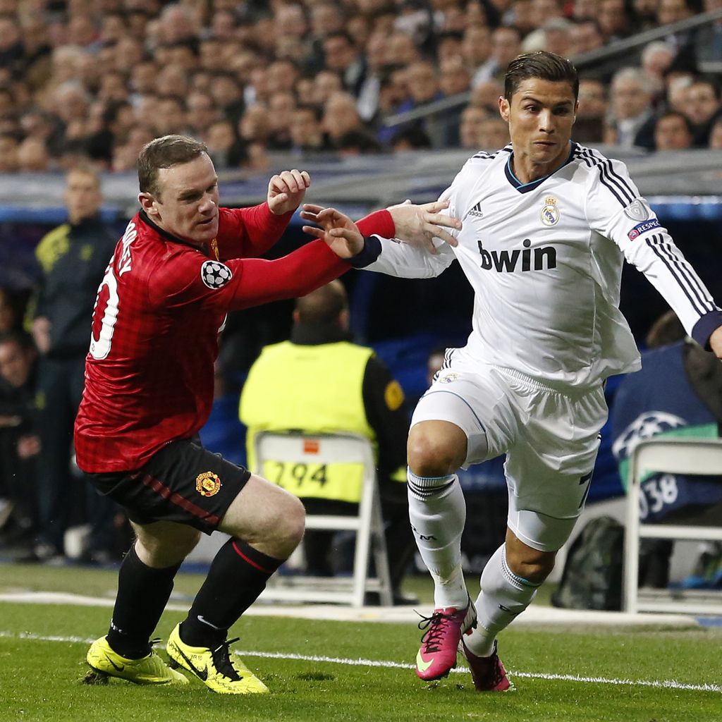 Wayne Rooney und Cristiano Ronaldo, Februar 2013