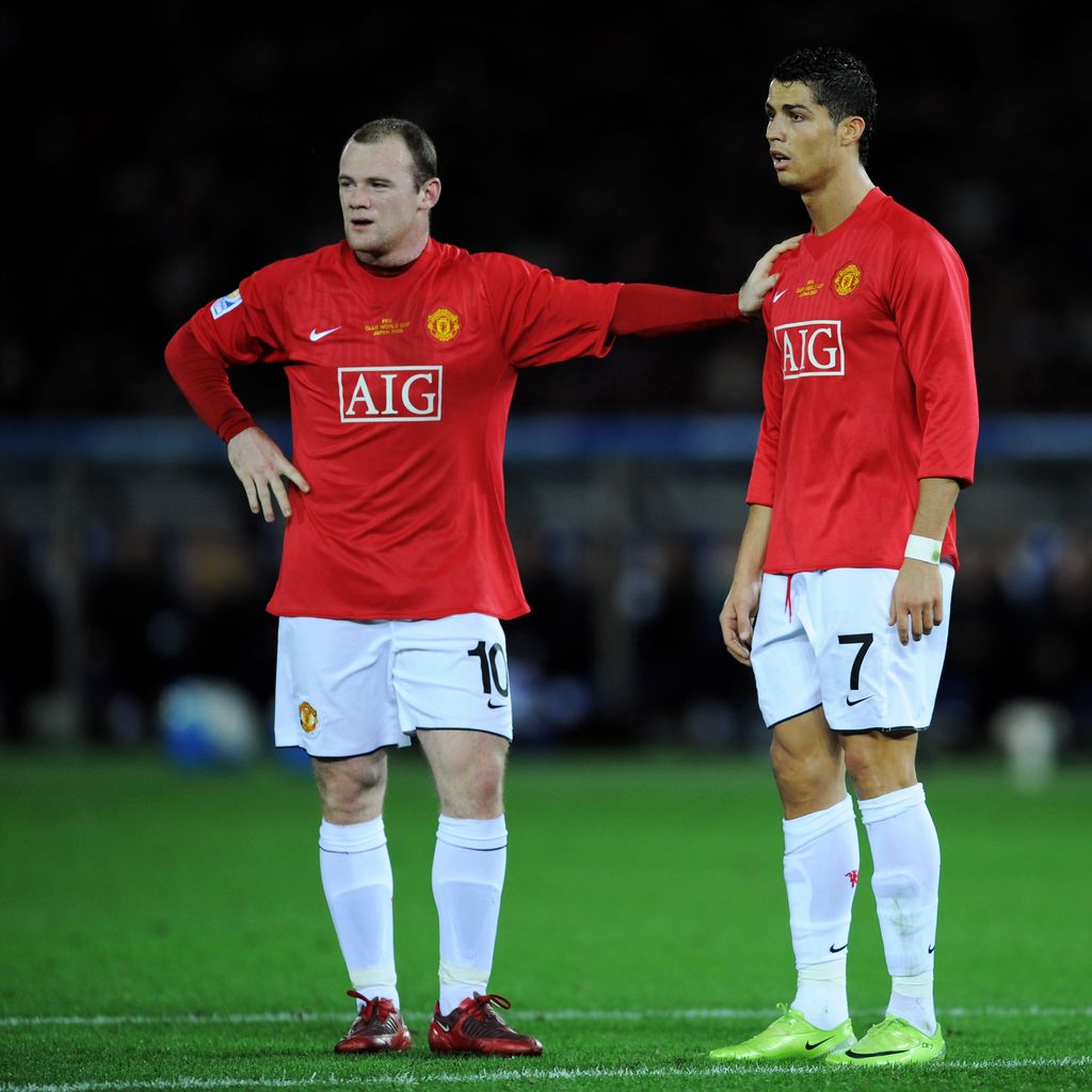 Wayne Rooney und Cristiano Ronaldo, Dezember 2008