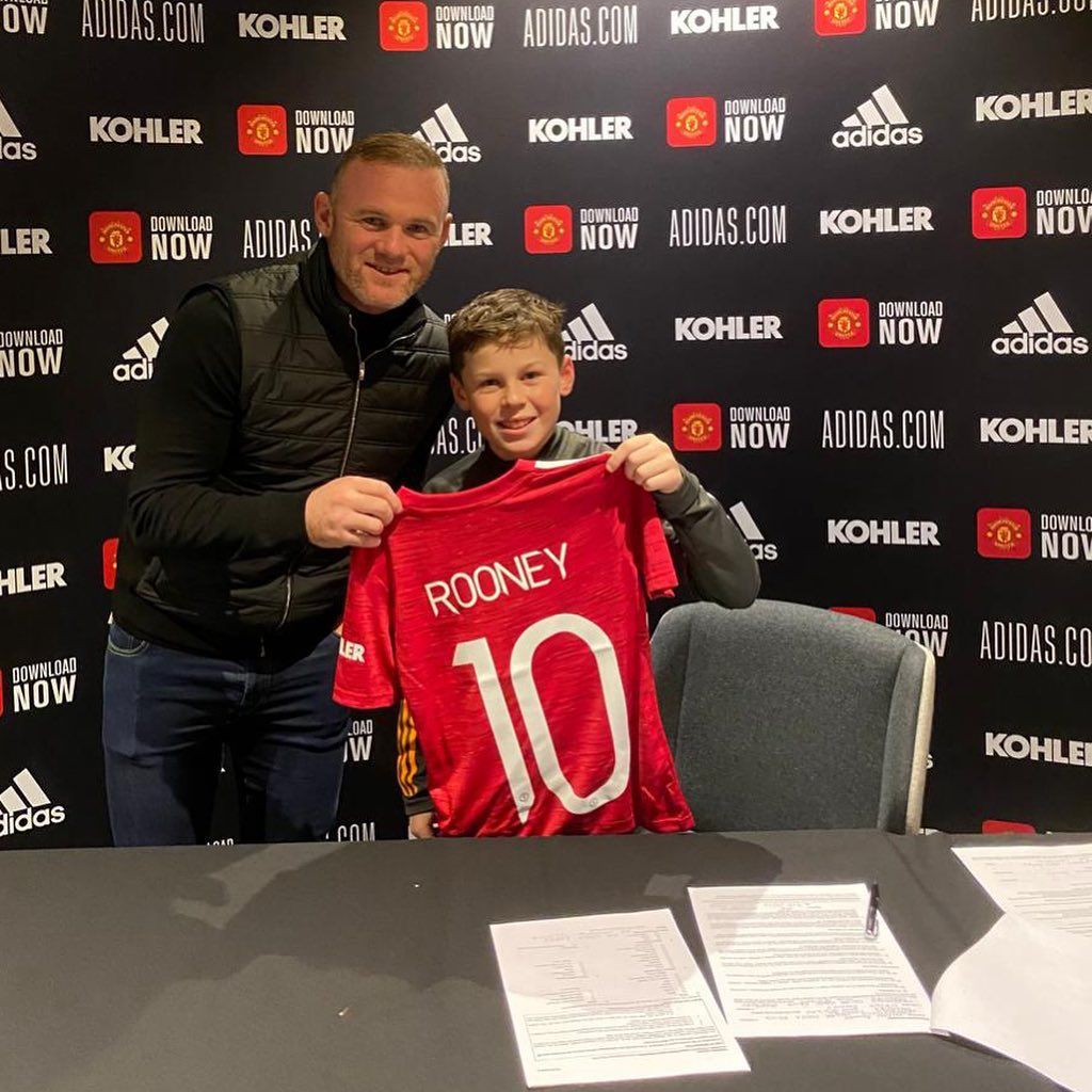 Wayne Rooney und sein Sohn Kai Rooney