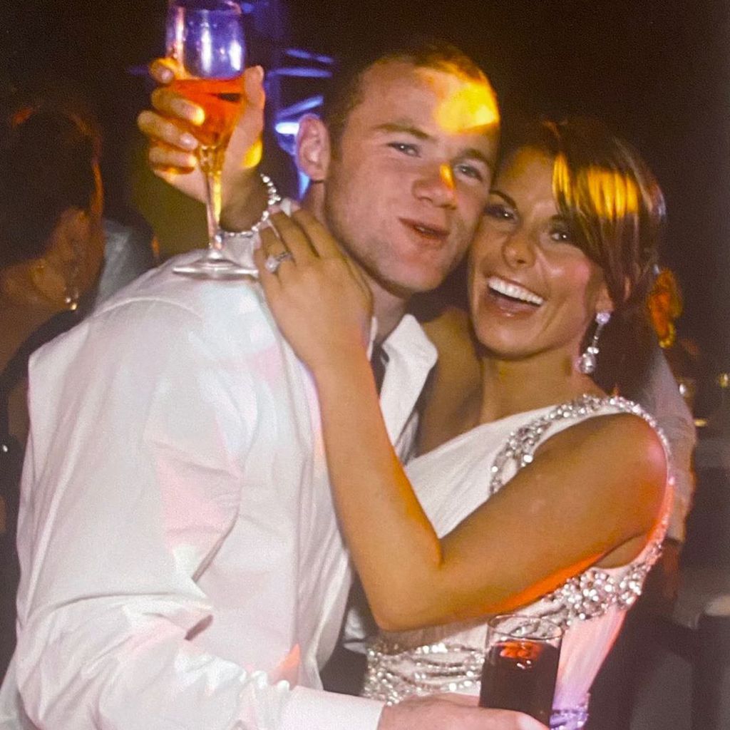 Wayne und Coleen Rooney auf ihrer Hochzeit im Jahr 2008