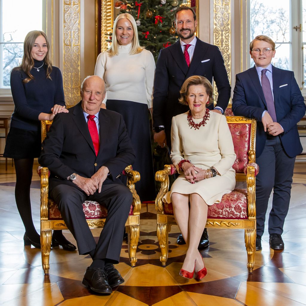 Weihnachtsportrait der norwegischen Königsfamilie 2018