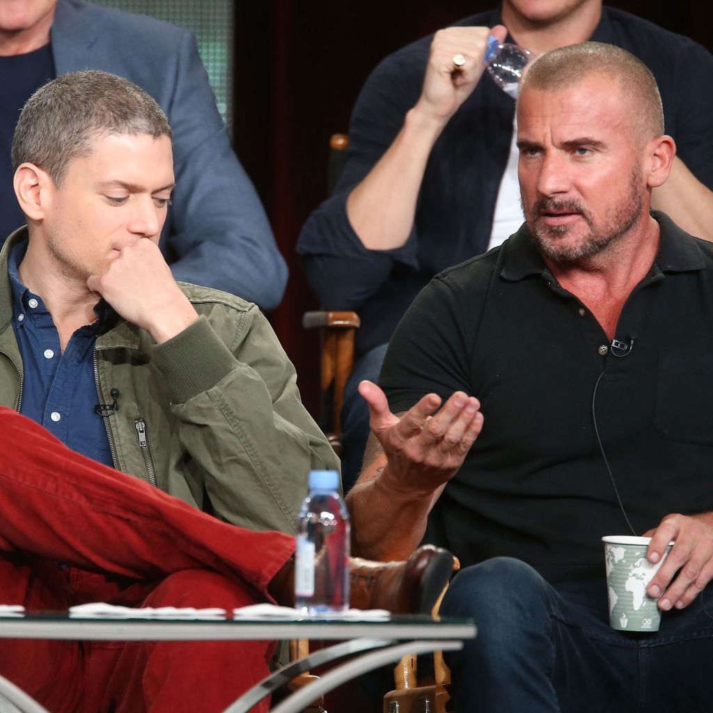 Wentworth Miller und Dominic Purcell bei einer Pressetour in Pasadena im Januar 2015