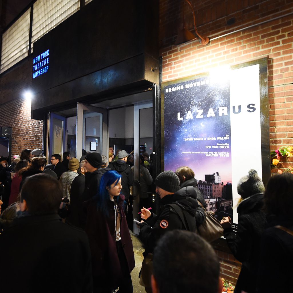 Werbeplakat von David Bowies Musical "Lazarus"