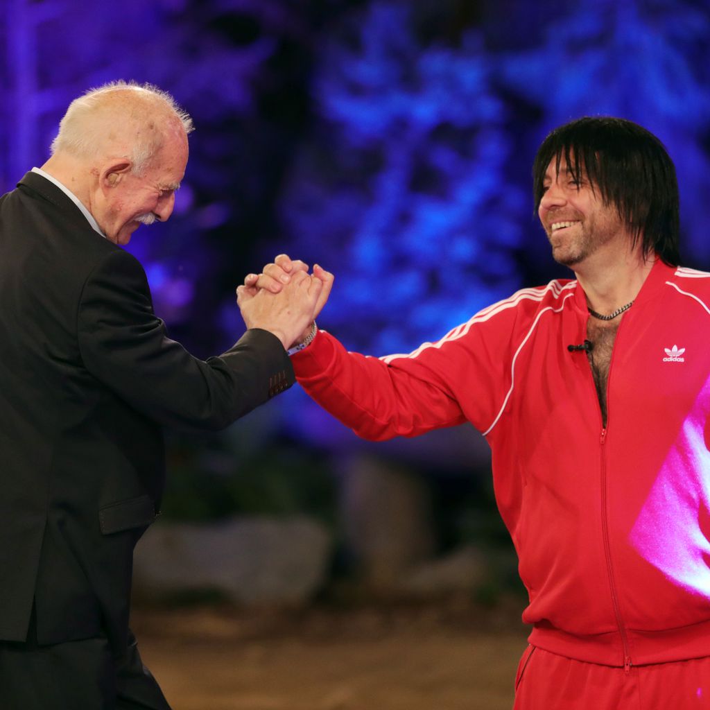 Werner Hansch und Ikke Hüftgold beim "Promi Big Brother"-Finale 2020