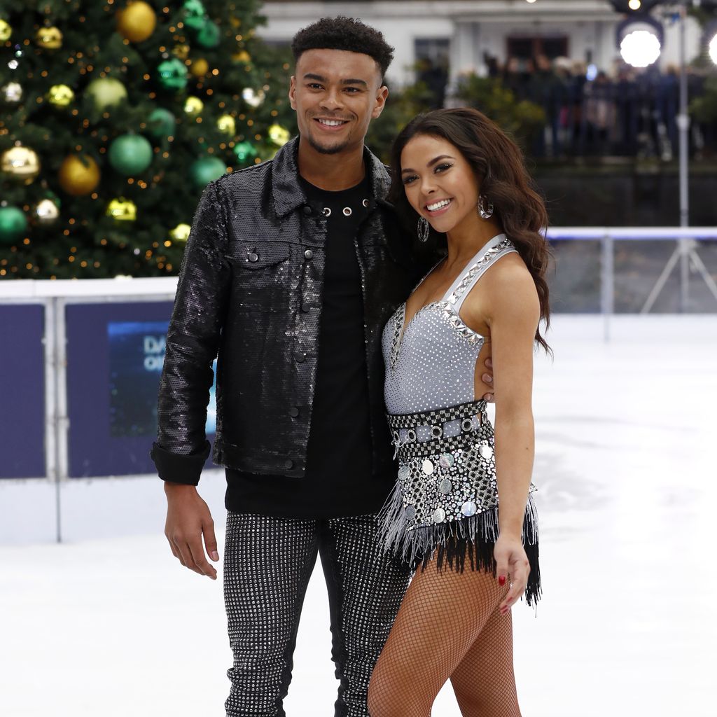 Wes Nelson und Vanessa Bauer bei einem Photocall zu "Dancing on Ice" 2018