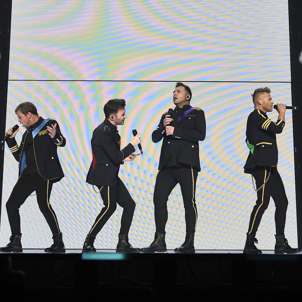 Westlife bei einem Konzert in Birmingham
