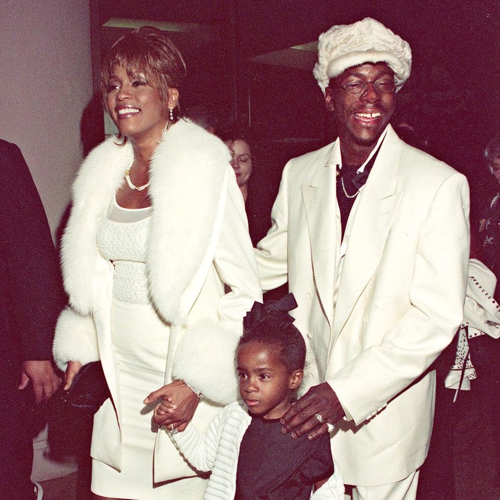 Whitney Houston, Bobby Brown und Bobbi Kristina im Jahr 1998