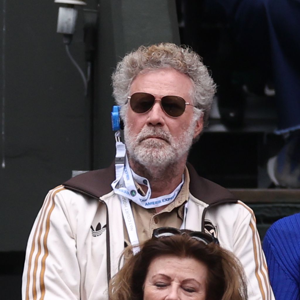 Will Ferrell auf der Tribüne in Wimbledon 2024