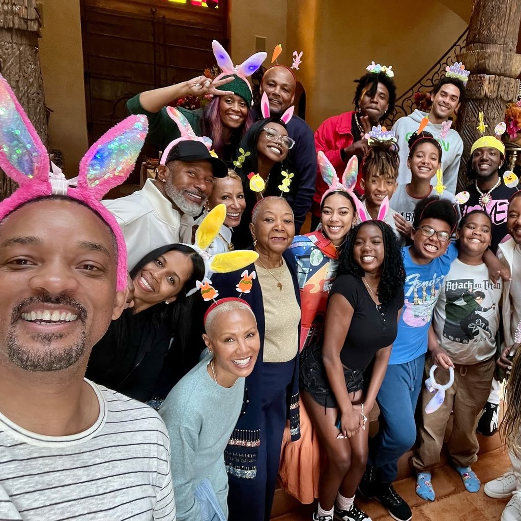 Will Smith, Schauspieler, mit seiner Familie