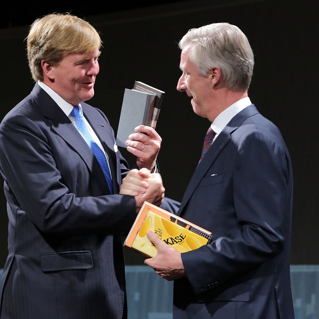 Willem-Alexander der Niederlande König Philippe von Belgien bei der Buchmesse