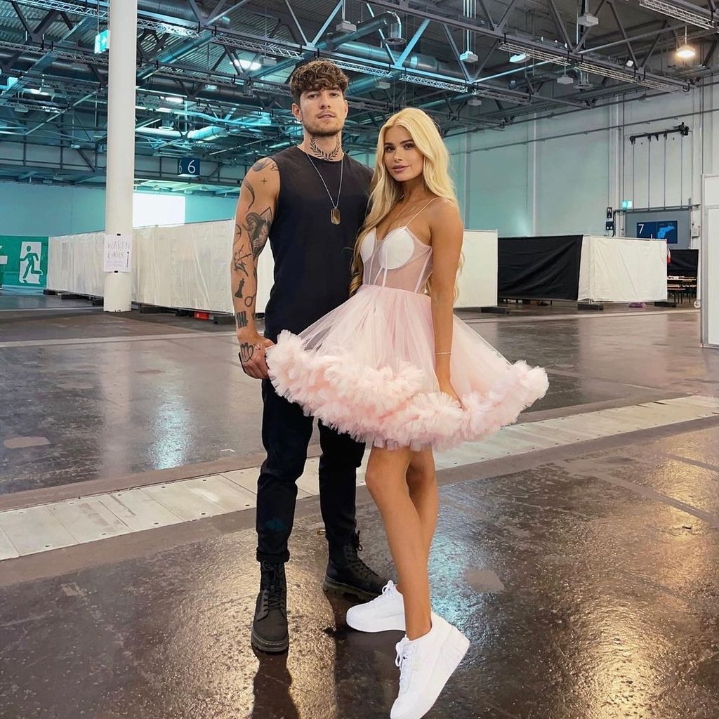 Willi Whey und Pamela Reif auf der GLOW in Essen