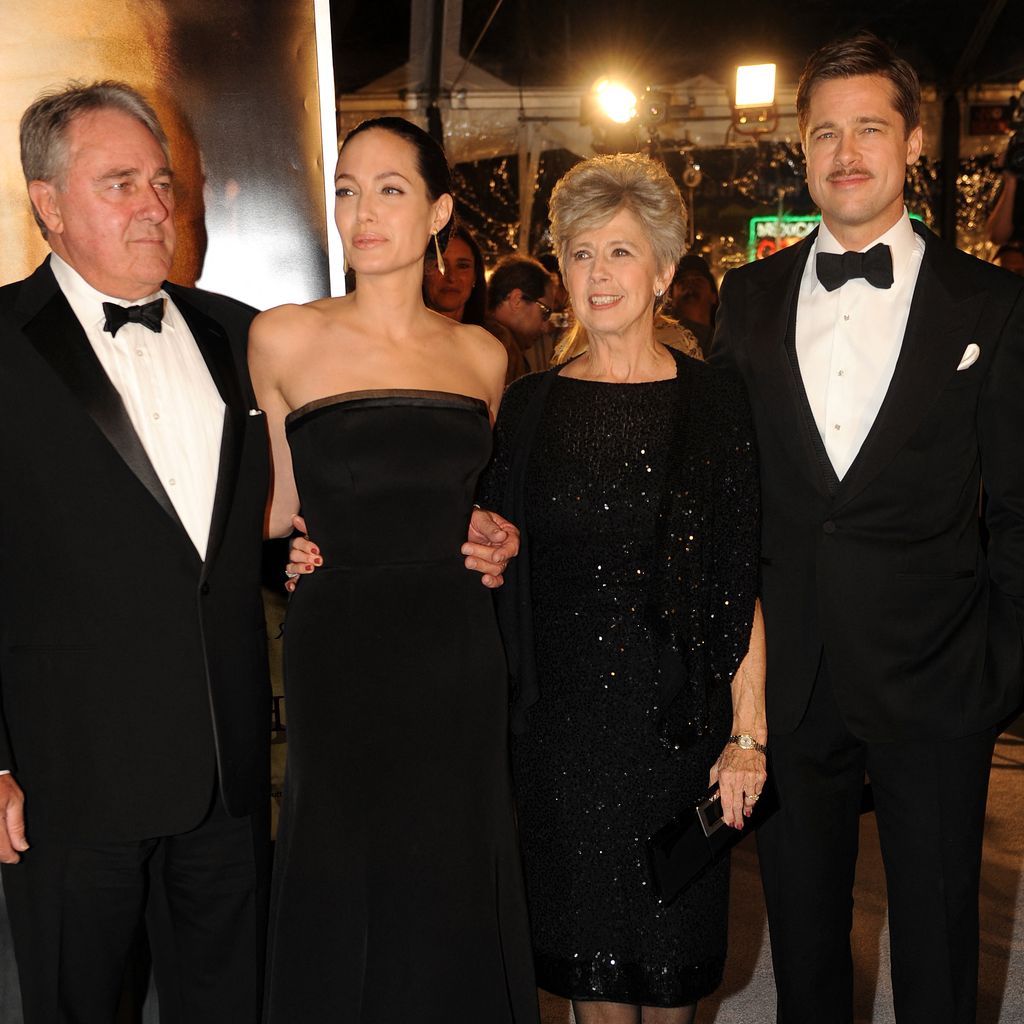 William Pitt, Angelina Jolie, Jane Pitt und Brad Pitt, Dezember 2008