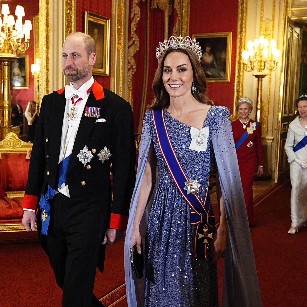 Ankunft von William, Prince of Wales, und Catherine, Princess of Wales zum Staatsbankett für Frank-Walter Steinmeier in Windsor