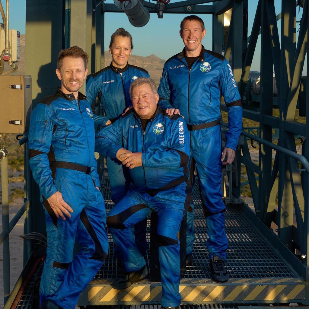 William Shatner mit seiner Weltraum-Crew
