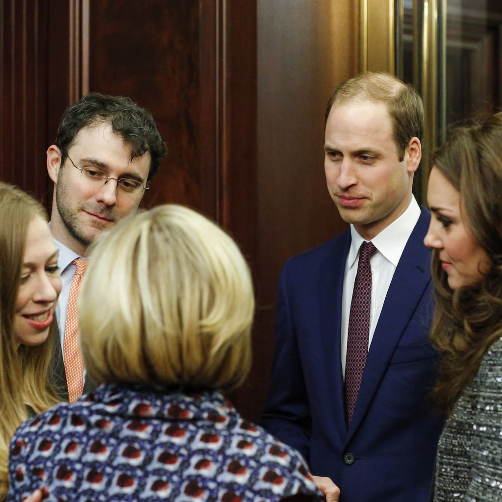 Herzogin Kate, Prinz William, Hillary Clinton und Chelsea Clinton
