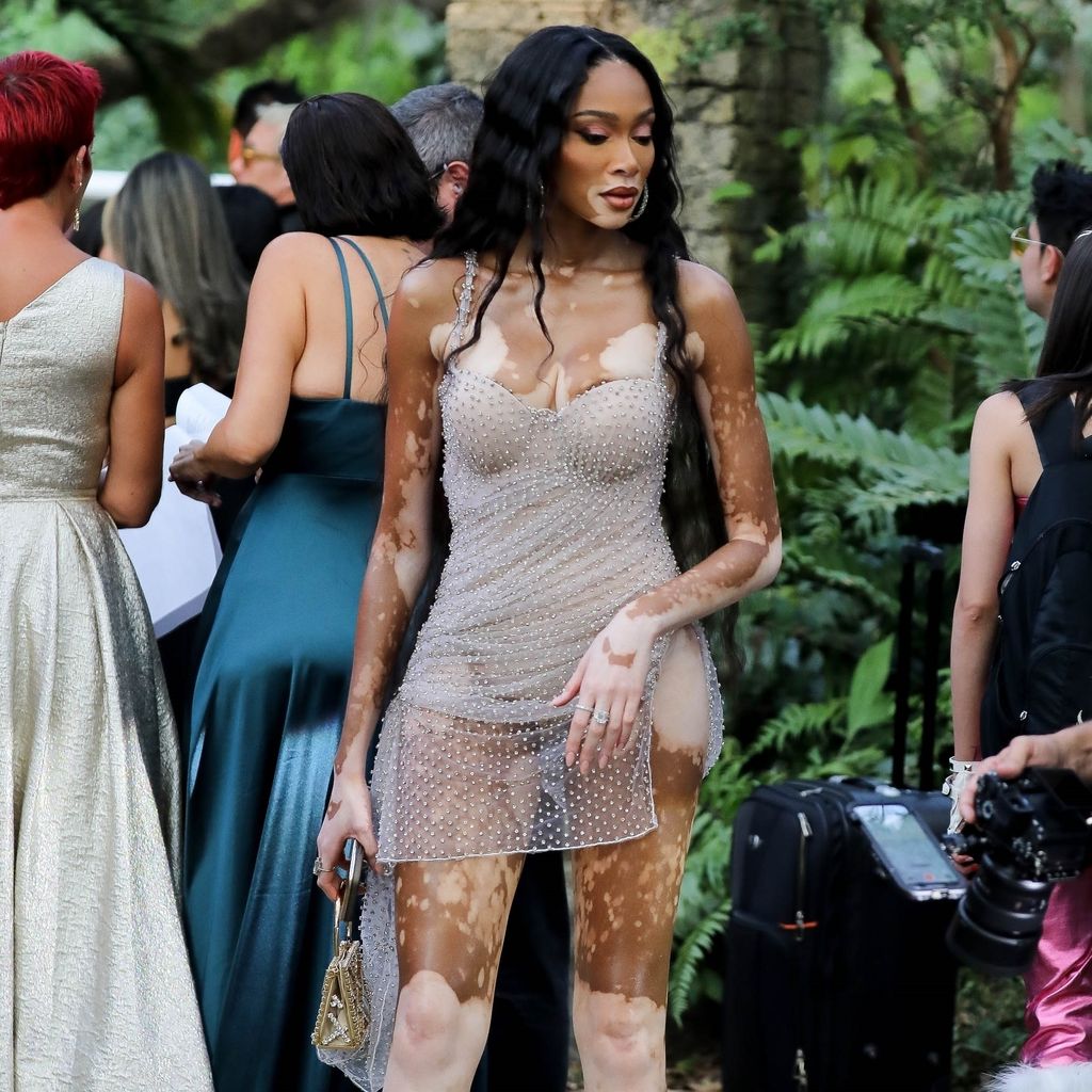 Winnie Harlow auf Lele Pons' Hochzeit im März 2023