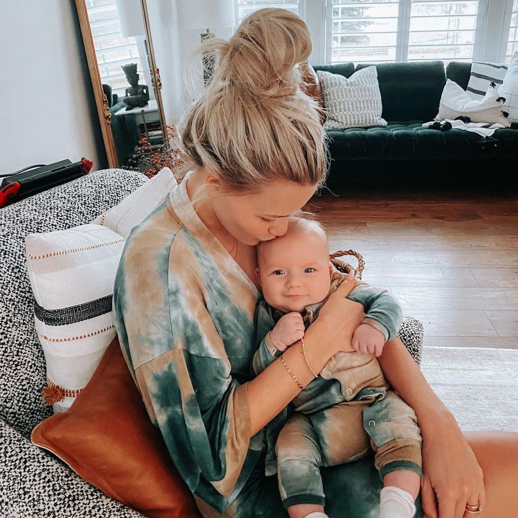 Witney Carson mit ihrem Sohn